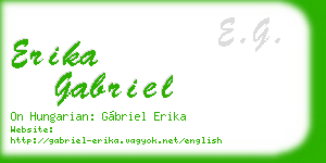 erika gabriel business card